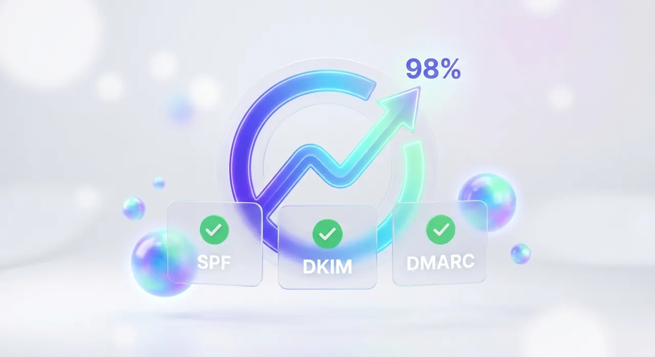 Deliverloom email authentication dashboard showing deliverability monitoring and digest insights